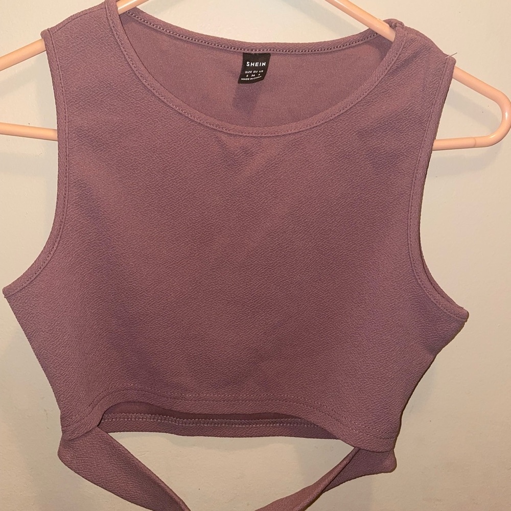 SHEIN Purple Crop Top